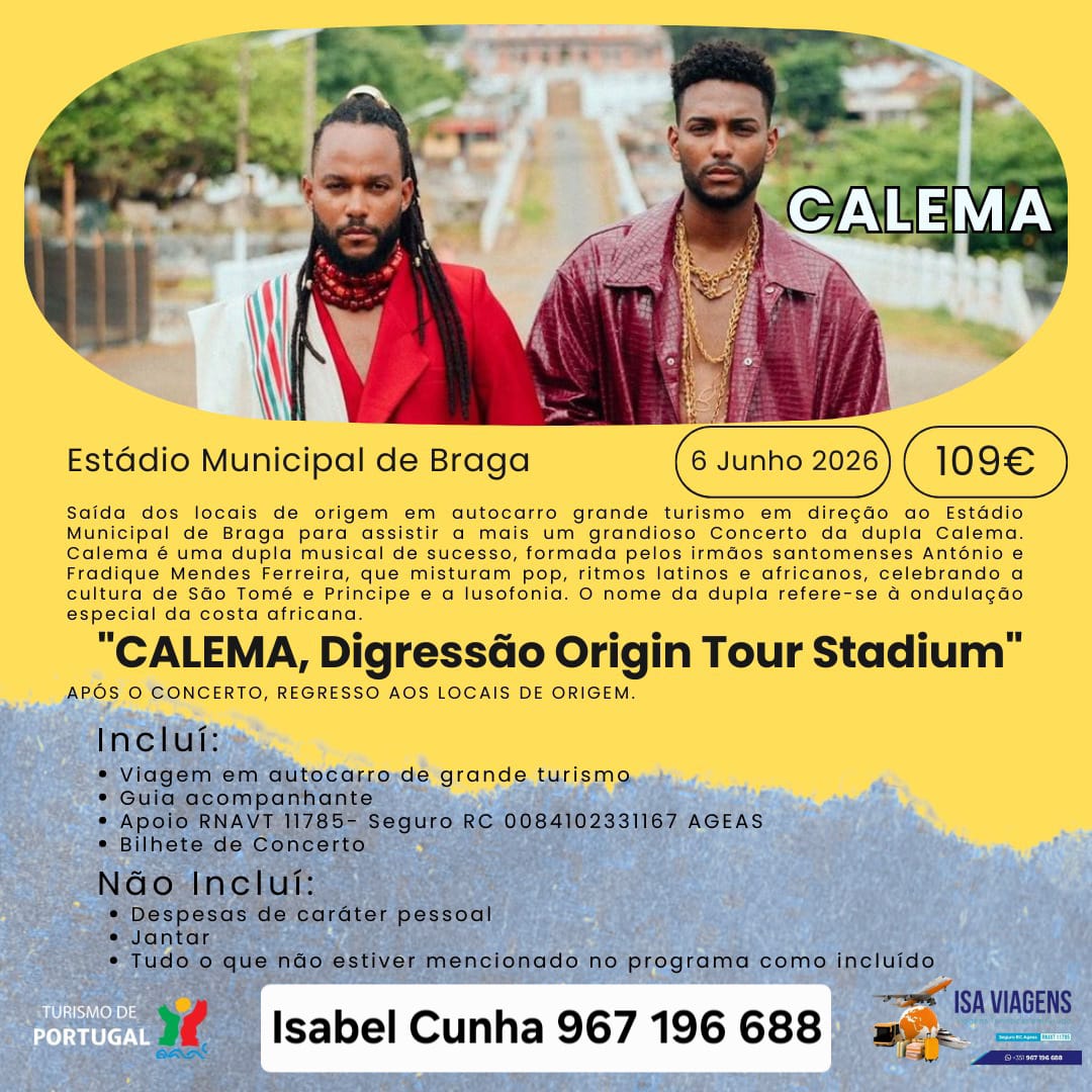 Calema, Digressão Origin Tour Stadium